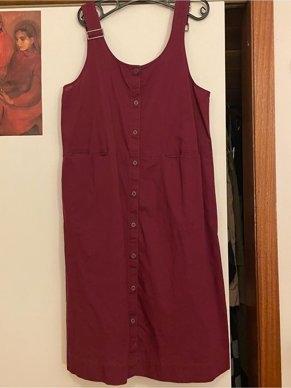 Godrun Sjoden Maroon button up dress